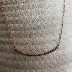 Gorjana - rose gold taner bar stacking necklace